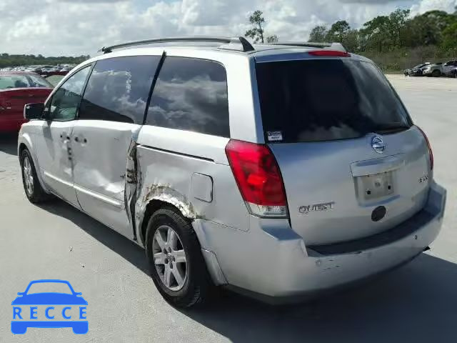 2004 NISSAN QUEST S/SE 5N1BV28U54N356137 image 2