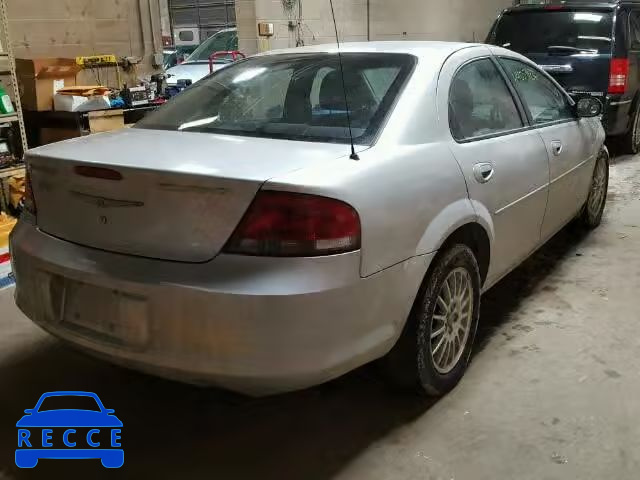 2004 CHRYSLER SEBRING LX 1C3EL56R94N355729 зображення 3