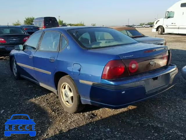 2003 CHEVROLET IMPALA 2G1WF52EX39399243 зображення 2