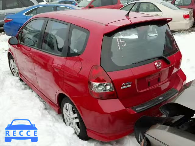 2007 HONDA FIT SPORT JHMGD38607S033798 image 2