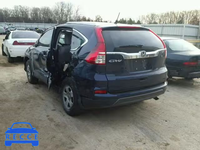 2015 HONDA CR-V LX 5J6RM3H33FL002614 image 2