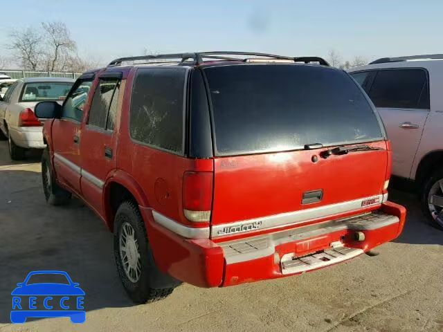 1999 GMC JIMMY 1GKDT13W9X2552923 image 2