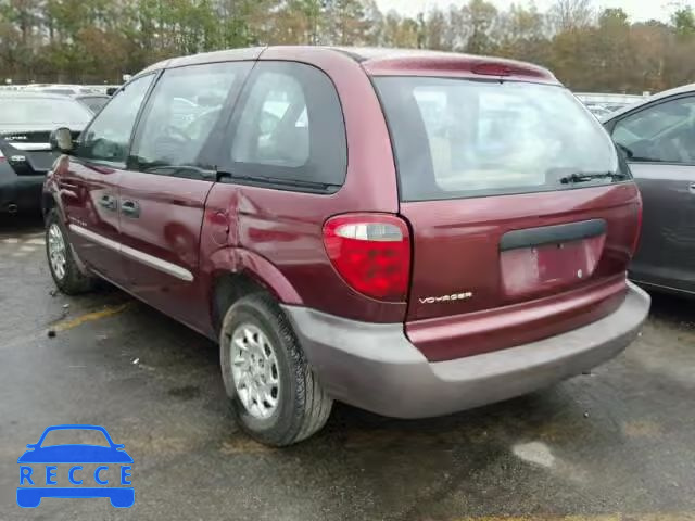 2001 CHRYSLER VOYAGER 1C4GJ25B21B253795 image 2