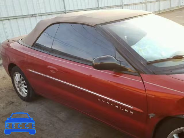 2001 CHRYSLER SEBRING LX 1C3EL55U91N663811 зображення 9