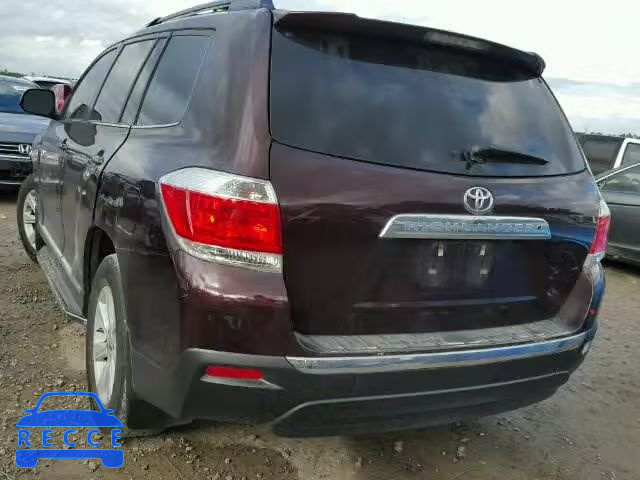 2013 TOYOTA HIGHLANDER 5TDZK3EH7DS129499 image 2