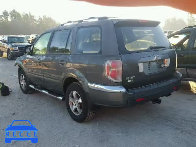 2007 HONDA PILOT EXL 2HKYF18707H512220 image 2