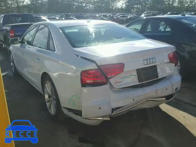 2013 AUDI A8 QUATTRO WAUAGAFD6DN033414 image 2