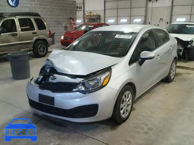 2014 KIA RIO LX KNADM4A30E6349201 image 1