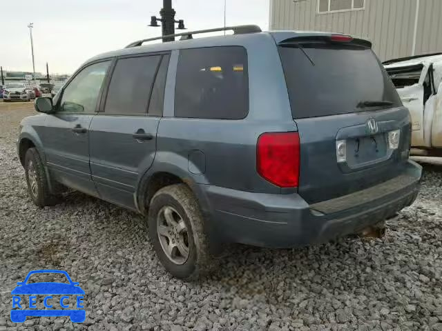 2005 HONDA PILOT EXL 2HKYF18555H002053 image 2