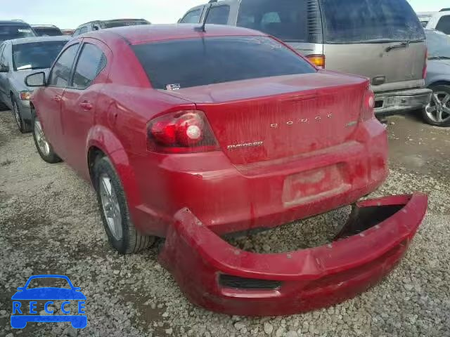 2012 DODGE AVENGER SX 1C3CDZCB1CN161889 зображення 2