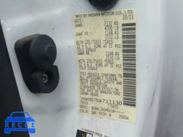 2016 NISSAN FRONTIER S 1N6BD0CT9GN711130 image 8