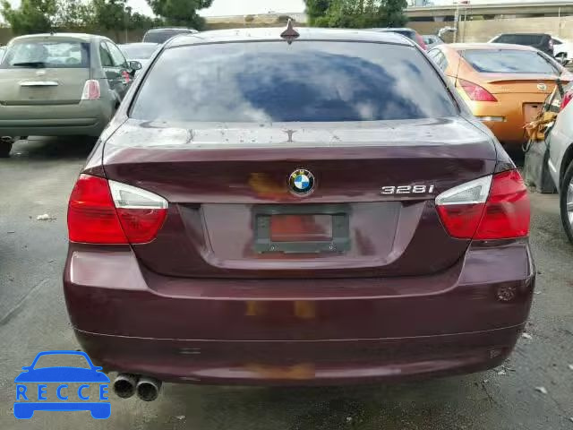 2008 BMW 328I SULEV WBAVC535X8F008887 image 9