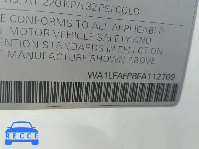 2015 AUDI Q5 PREMIUM WA1LFAFP8FA112709 image 9