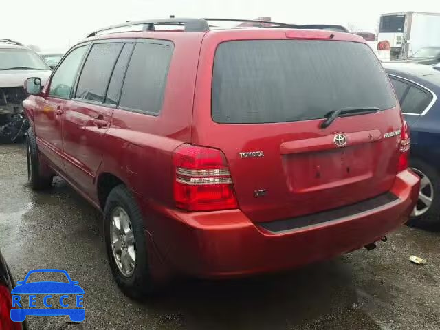 2003 TOYOTA HIGHLANDER JTEGF21A830083032 зображення 2