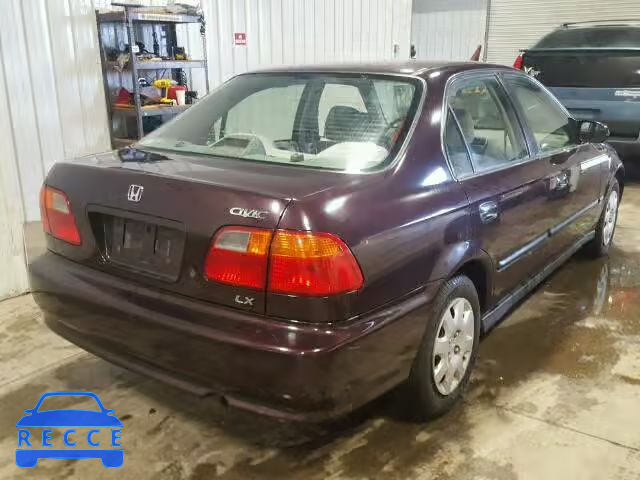 2000 HONDA CIVIC LX 1HGEJ6670YL011585 image 3