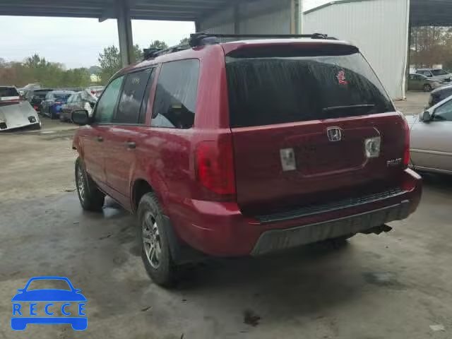 2003 HONDA PILOT EXL 2HKYF18503H519709 image 2