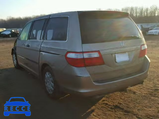 2005 HONDA ODYSSEY LX 5FNRL38255B078739 image 2
