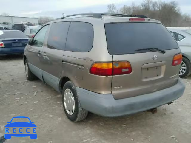 1999 TOYOTA SIENNA LE/ 4T3ZF13C4XU111867 зображення 2