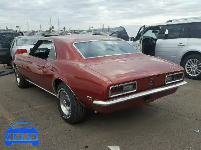 1968 CHEVROLET CAMARO 124378L328918 image 2