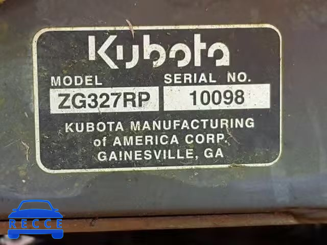 2010 KUBO ZTR MOWER 10098 image 8