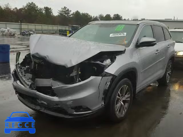 2016 TOYOTA HIGHLANDER 5TDJKRFH8GS238766 зображення 1