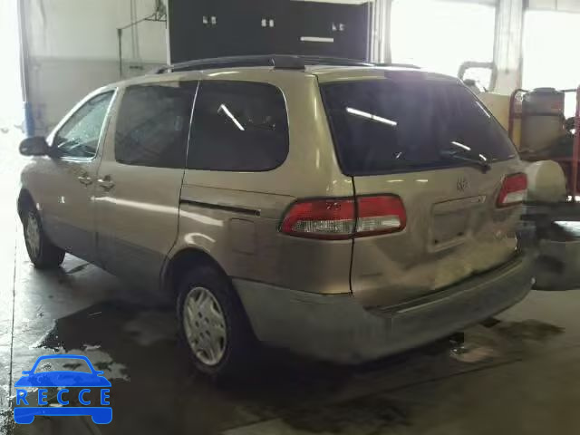 2001 TOYOTA SIENNA LE/ 4T3ZF13CX1U389244 Bild 2