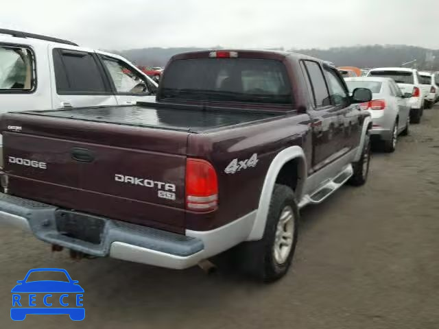 2004 DODGE DAKOTA QUA 1D7HG48N64S577301 зображення 3