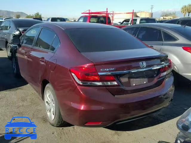 2013 HONDA CIVIC LX 19XFB2F51DE274209 зображення 2