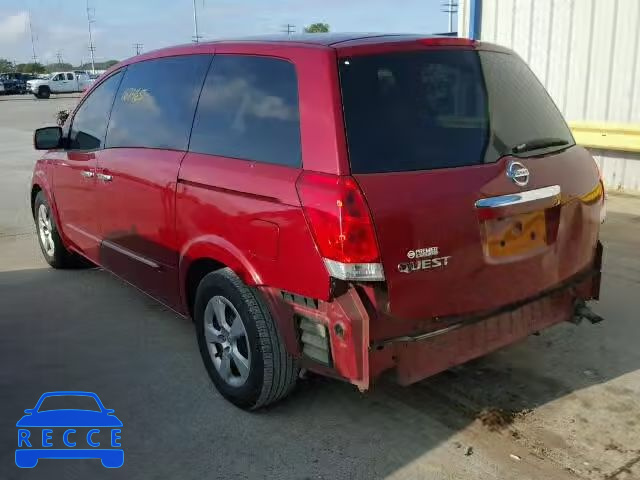 2007 NISSAN QUEST S/SE 5N1BV28U27N100381 image 2