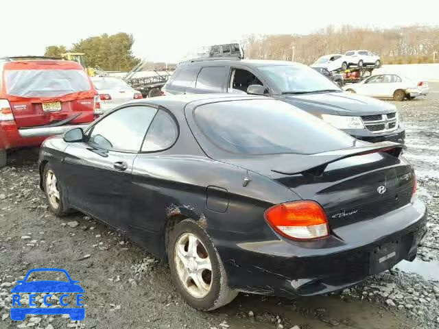 2001 HYUNDAI TIBURON KMHJG25F01U222259 image 2