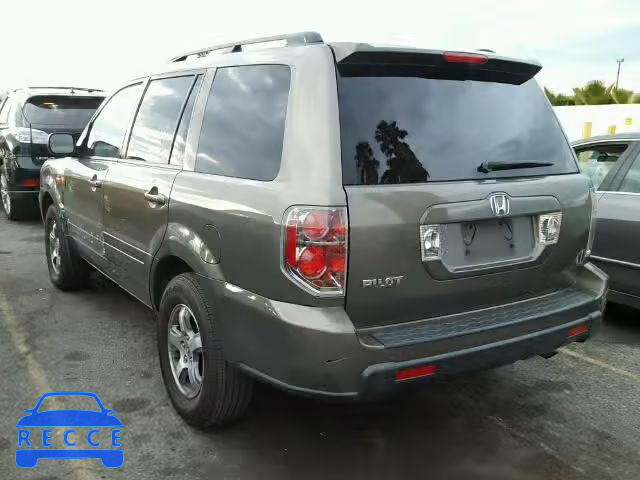 2007 HONDA PILOT EXL 5FNYF28577B033683 image 2