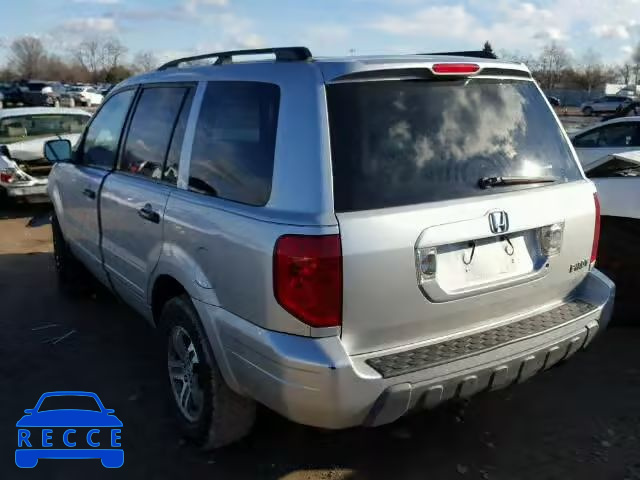 2005 HONDA PILOT EXL 2HKYF18765H502708 image 2