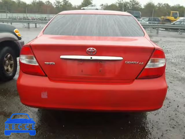 2002 TOYOTA CAMRY LE/X 4T1BE32K42U584629 зображення 9