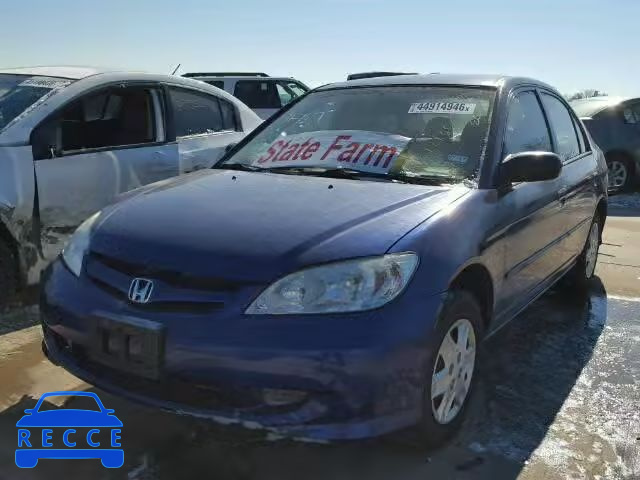 2005 HONDA CIVIC DX V 1HGES16395L005633 зображення 1