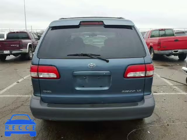 2001 TOYOTA SIENNA LE/ 4T3ZF13C01U402518 зображення 9