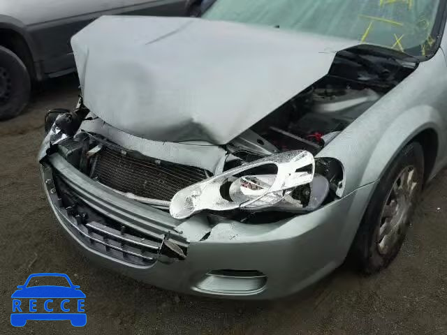 2004 CHRYSLER SEBRING LX 1C3EL46X84N388083 Bild 9