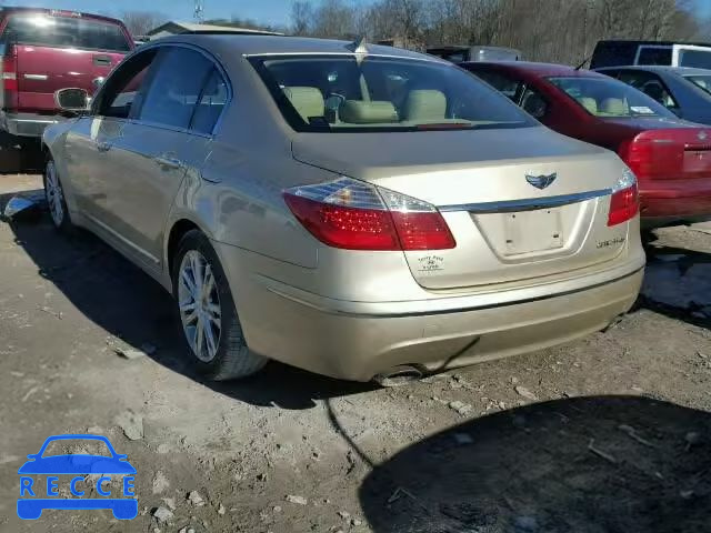 2011 HYUNDAI GENESIS KMHGC4DF2BU115895 image 2