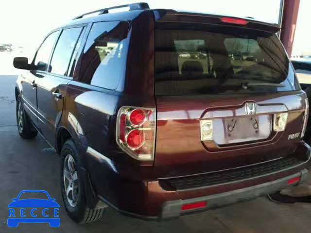 2007 HONDA PILOT EXL 5FNYF28507B033945 image 2