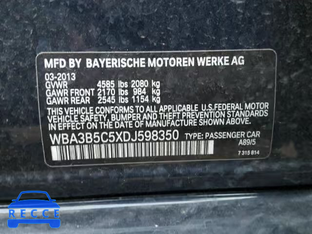 2013 BMW 328XI SULE WBA3B5C5XDJ598350 зображення 9