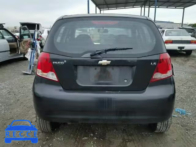 2008 CHEVROLET AVEO/LS KL1TD66628B068288 зображення 9