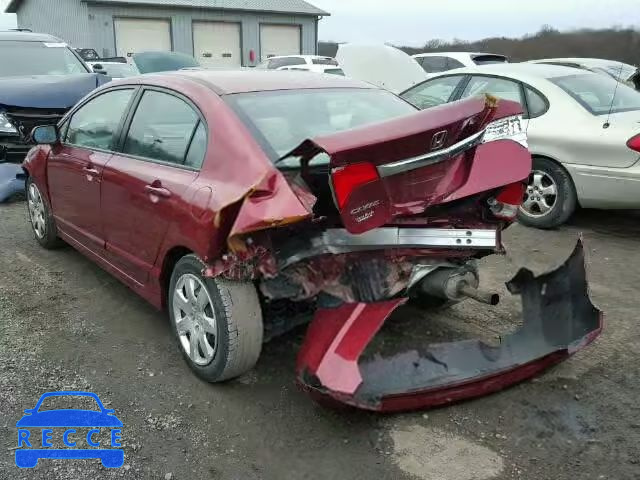 2011 HONDA CIVIC LX 2HGFA1F52BH518921 image 2