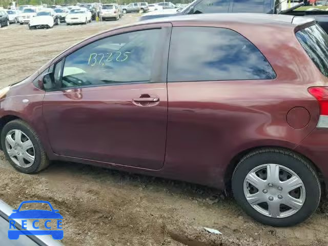 2009 TOYOTA YARIS JTDJT903595225590 зображення 9