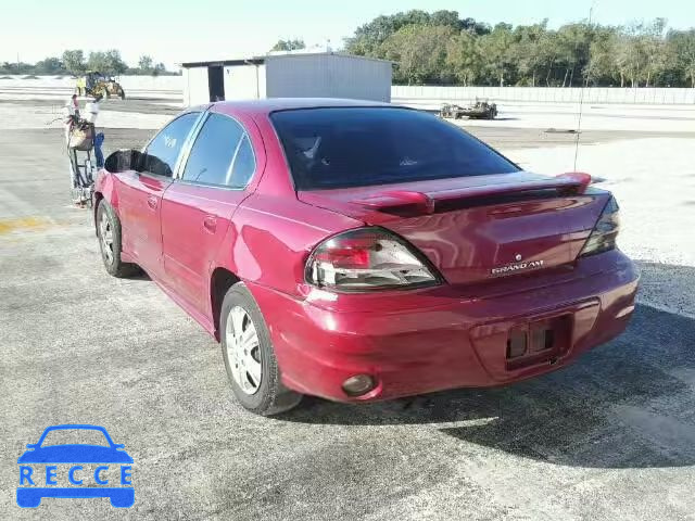 2005 PONTIAC GRAND AM S 1G2NE52E45M130851 image 2