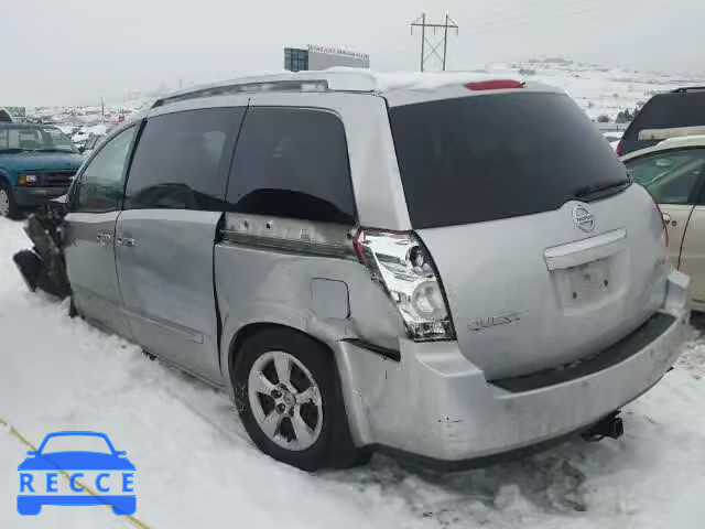 2007 NISSAN QUEST S/SE 5N1BV28U87N116259 image 2