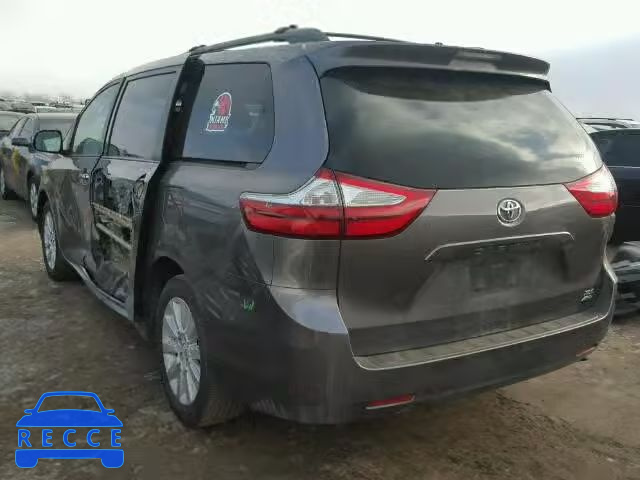 2015 TOYOTA SIENNA XLE 5TDDK3DC1FS104648 image 2