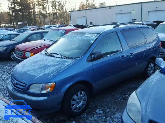 2002 TOYOTA SIENNA LE/ 4T3ZF13C72U453645 зображення 1