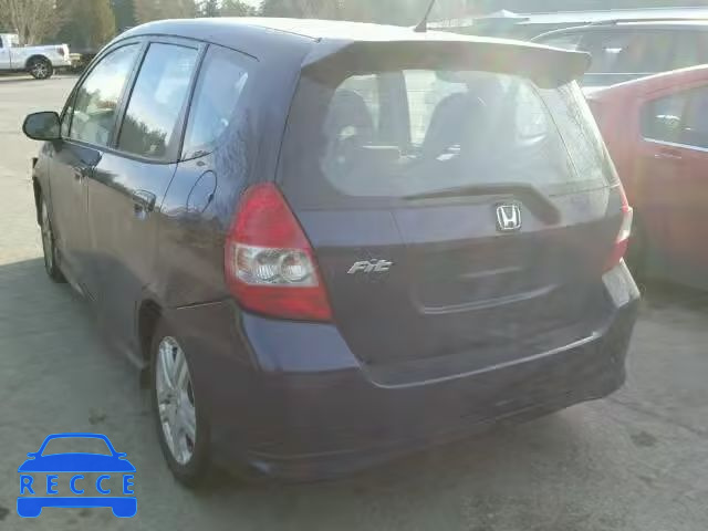 2008 HONDA FIT SPORT JHMGD38678S025490 image 2