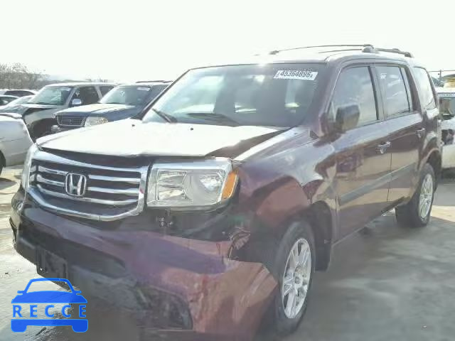 2012 HONDA PILOT LX 5FNYF3H28CB016283 image 1