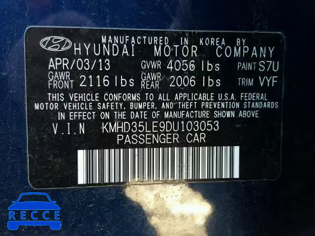 2013 KIA SORENTO LX 5XYKT4A64DG416045 image 8