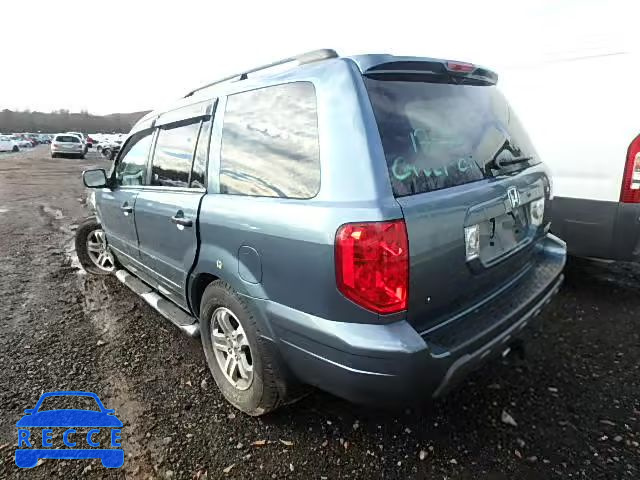 2005 HONDA PILOT EXL 5FNYF18575B032184 image 2